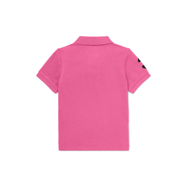 Dalia Pink Cotton Mesh Polo Shirt Baby Boy 2