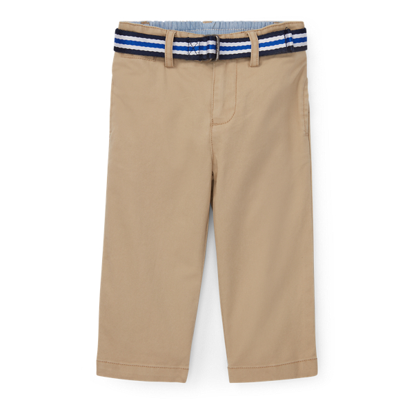 Belted Stretch Cotton Chino Baby Boy 1