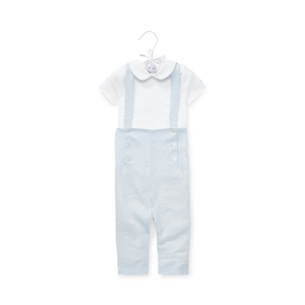 Beryl Blue Set mit Babybody und Overall Baby Boy 1