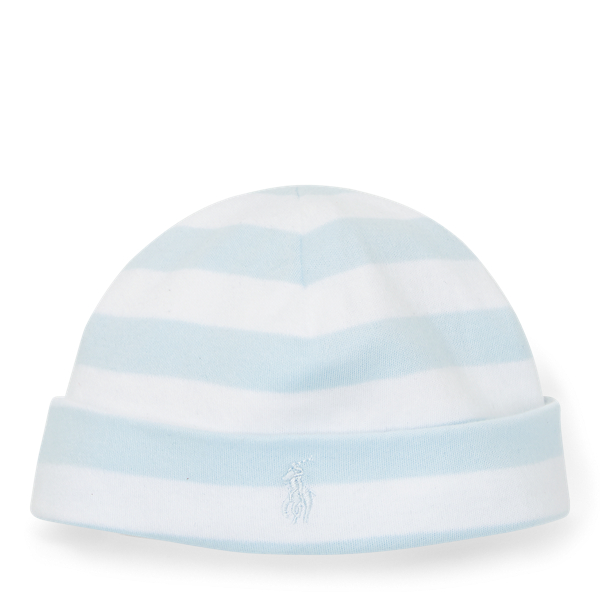 Striped Cotton Interlock Hat Baby Boy in 1