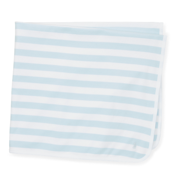 Striped Cotton Blanket Baby Boy 1