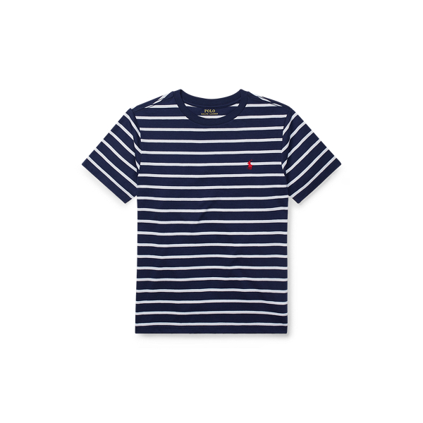 Striped Cotton-Blend Tee Boys 6-14 Years 1