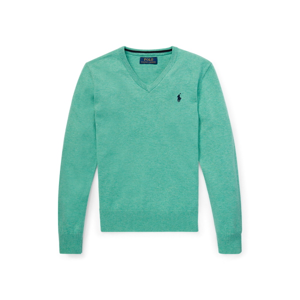 Cotton V-Neck Jumper Boys 6-14 Years 1