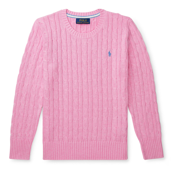 Cable-Knit Cotton Sweater Boys 6-14 Years 1