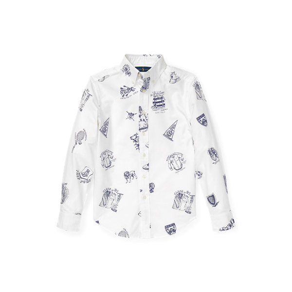 Icon-Print Cotton Oxford Shirt Boys 6-14 Years 1
