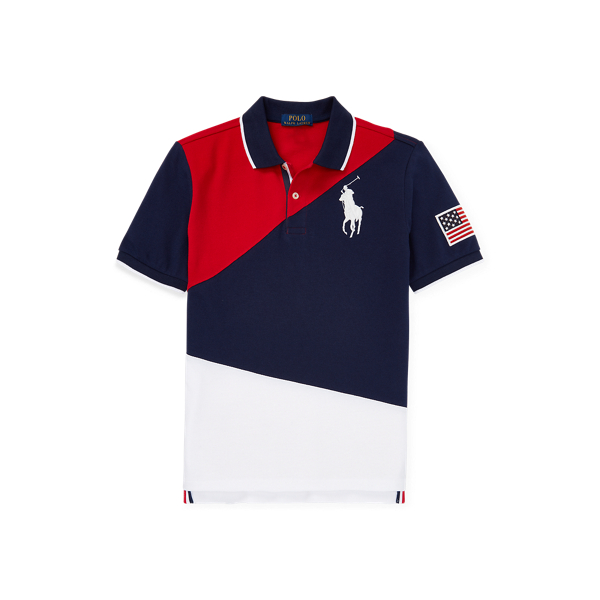 Cotton Mesh Polo Shirt Boys 6-14 Years 1