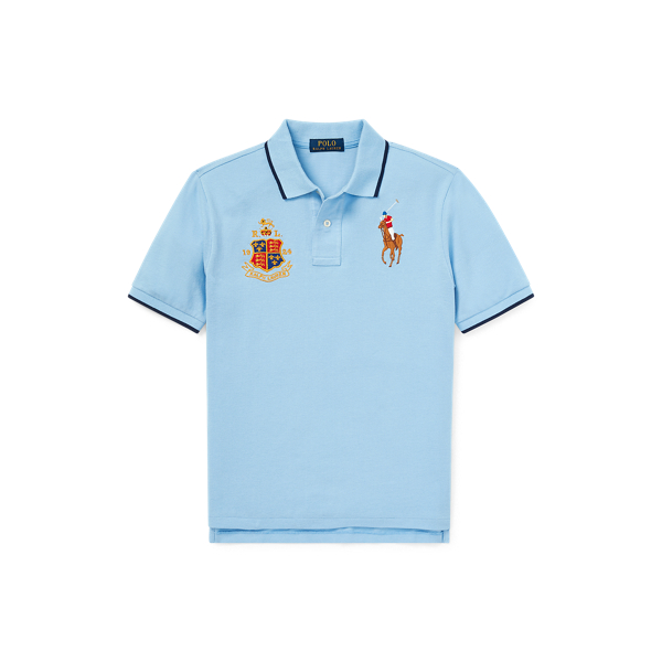 Featherweight Cotton Mesh Polo Boys 6-14 Years em 1