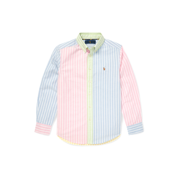 Striped Cotton Fun Shirt Boys 6-14 Years em 1