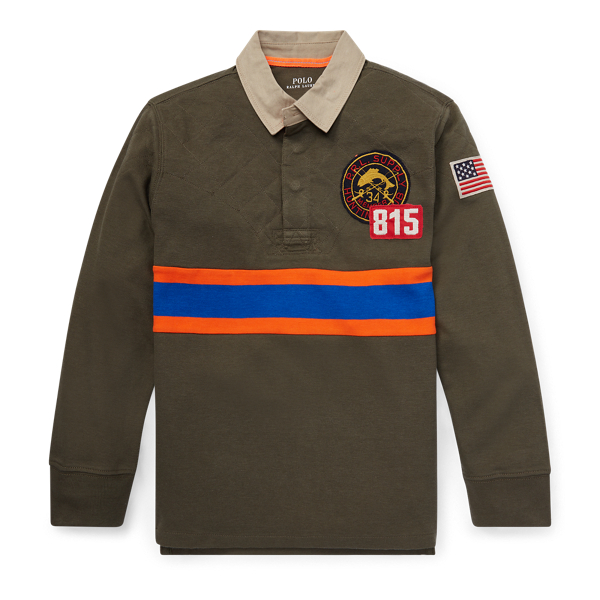 Cotton-Blend Mesh Rugby Shirt