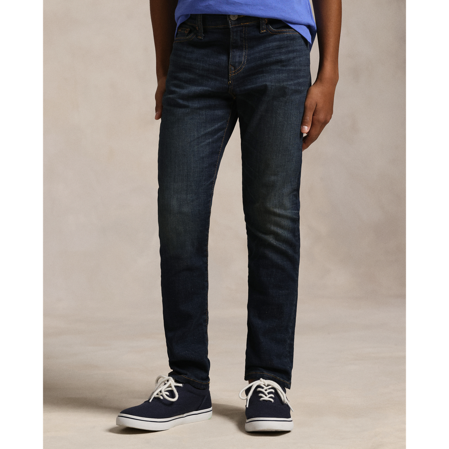 Детские джинсы Ralph Lauren Sullivan Slim Stretch, цвет: Варёный — фото 2