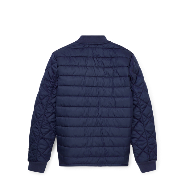 Newport Navy Quilted Jacket Boys 8-20 2
