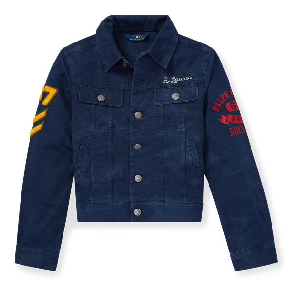 Denim Graphic Trucker Jacket Boys 6-14 Years 1