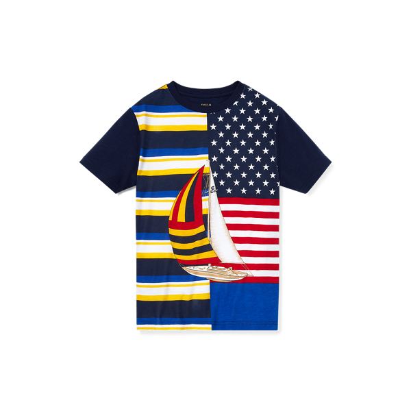 Cotton Jersey Graphic Tee Boys 6-14 Years em 1