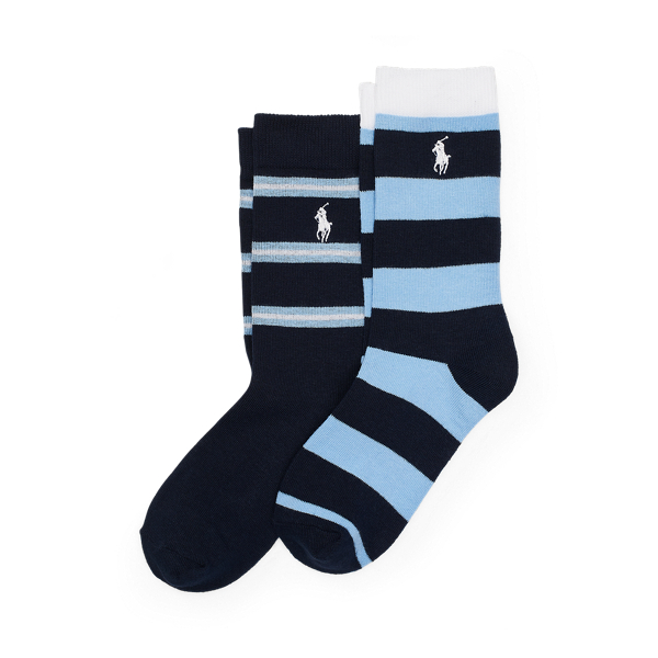 Striped Crew Sock 2-Pack Boys 6-14 Years 1