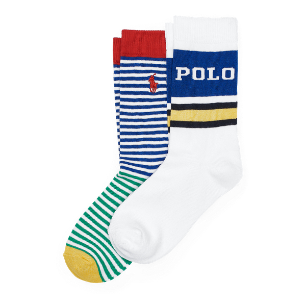 Striped Crew Sock 2-Pack