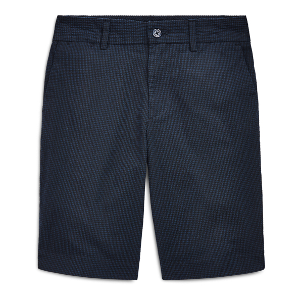 Slim Stretch Seersucker Short Boys 6-14 Years 1