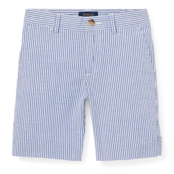 Slim Stretch Seersucker Short Boys 1.5-6 Years 1