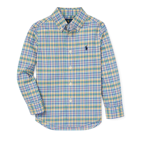 Camicia scozzese in popeline Boys 1.5-6 Years in 1