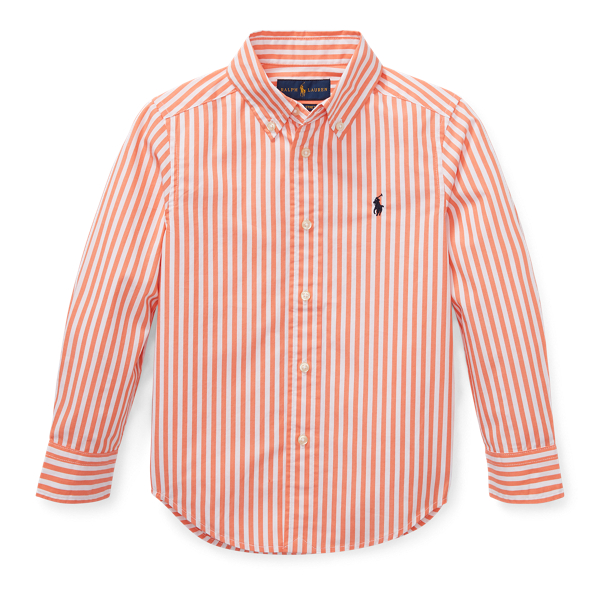 Striped Cotton Poplin Shirt Boys 1.5-6 Years 1