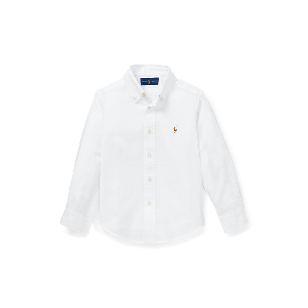 Camicia in lino e cotone irregolare Boys 1.5-6 Years in 1