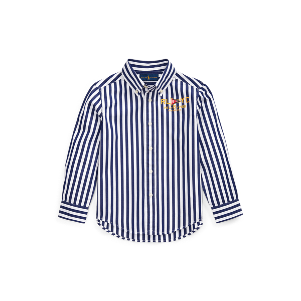Striped Cotton Poplin Shirt Boys 1.5-6 Years in 1
