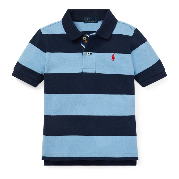Striped Cotton Mesh Polo Shirt Boys 1.5-6 Years 1