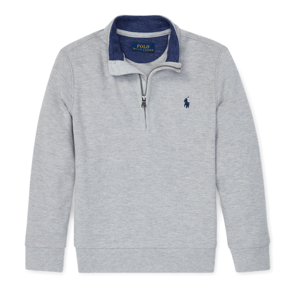 Cotton Mesh Half-Zip Pullover Boys 1.5-6 Years 1