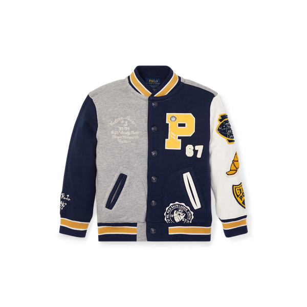 Twill Terry Letterman Jacket Boys 1.5-6 Years 1