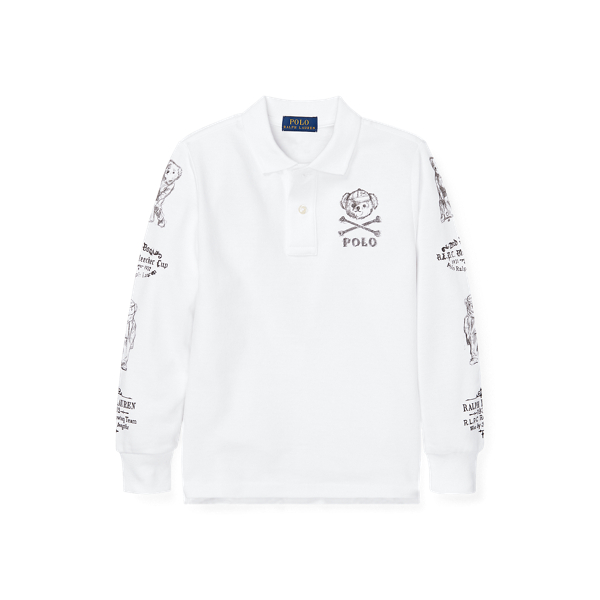 Bear Cotton Mesh Polo Shirt Boys 1.5-6 Years 1