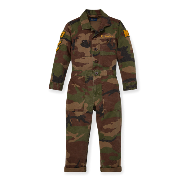Embroidered Camo Coverall Boys 1.5-6 Years 1