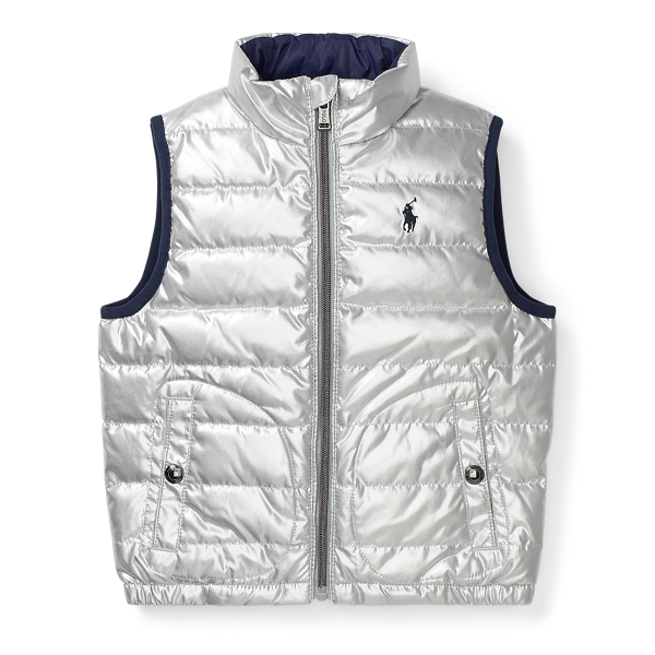 Reversible Quilted Down Vest Boys 1.5-6 Years 1