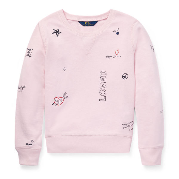 Print Atlantic Terry Pullover Girls 7-14 Years em 1