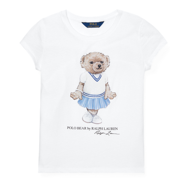 T-shirt en coton Cricket Bear Girls 7-14 Years en 1