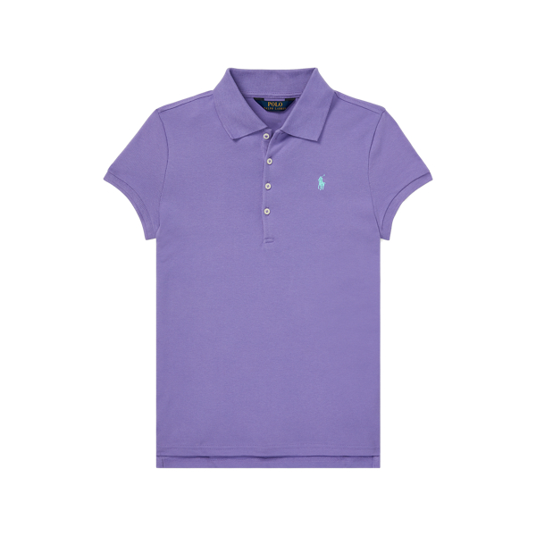 Cotton Mesh Polo Shirt Girls 7-14 Years 1