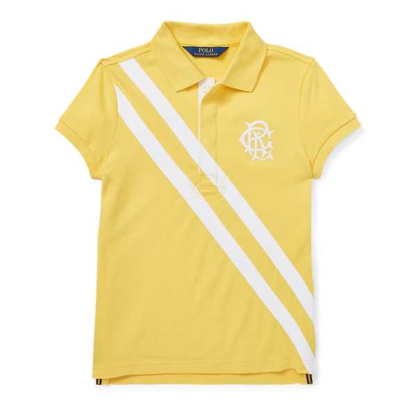 Stretch Mesh Polo Shirt Girls 7-14 Years 1