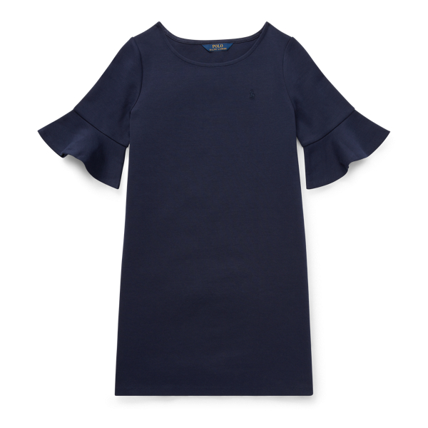 Ponte Bell-Sleeve Dress Girls 7-16 1