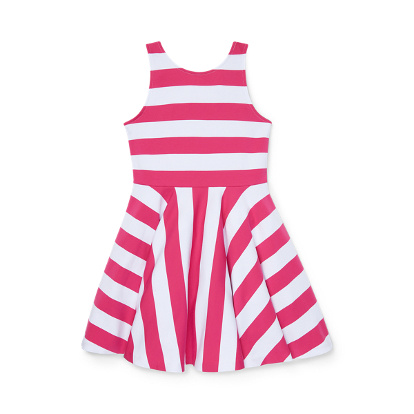 Striped Ponte Sleeveless Dress Girls 7-14 Years en 1