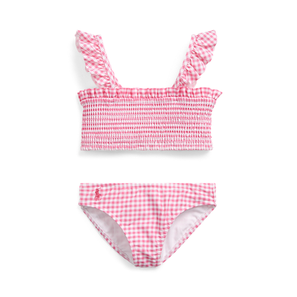 Gingham Two-Piece Swimsuit Girls 2-6x 1