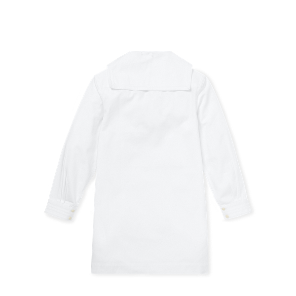 White Sailor-Collar Cotton Dress Girls 7-16 2