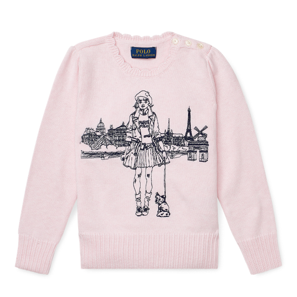 Embroidered Cotton Jumper Girls 1.5-6.5 Years 1