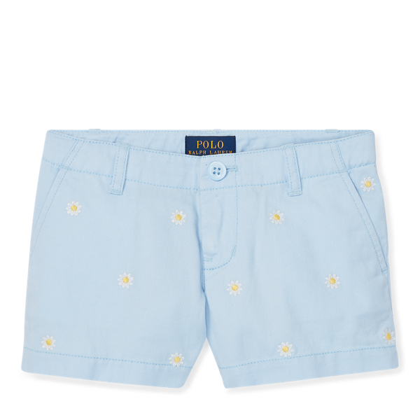 Short chino brod&eacute; Girls 1.5-6.5 Years en 1