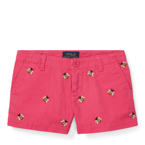 Embroidered Chino Short Girls 2-6x 1