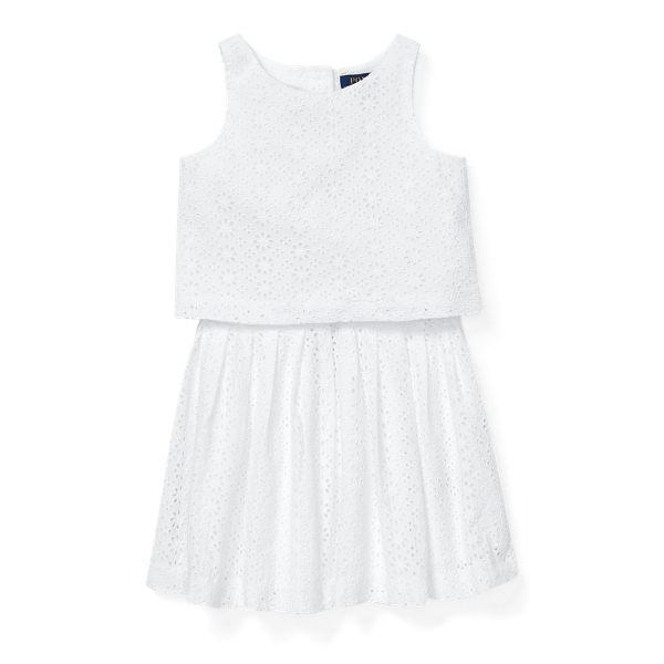 Eyelet Top & Skirt Set Girls 1.5-6.5 Years 1