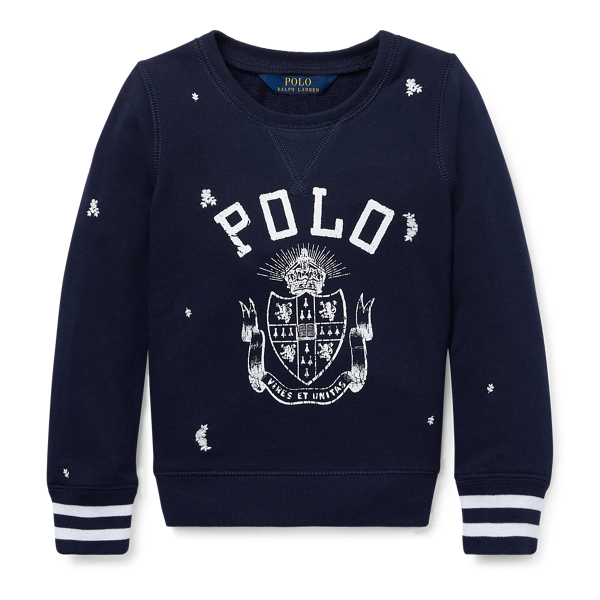 Pullover Polo in spugna Atlantic Girls 1.5-6.5 Years in 1