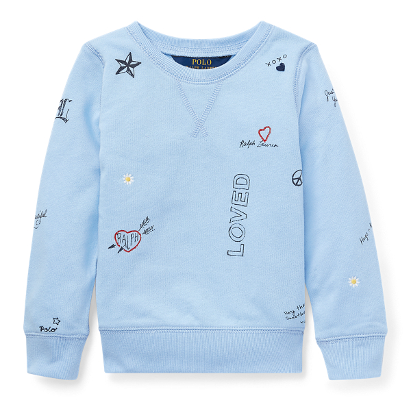 Print Atlantic Terry Pullover Girls 1.5-6.5 Years 1