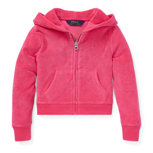 Cotton-Blend-Terry Hoodie Girls 1.5-6.5 Years 1