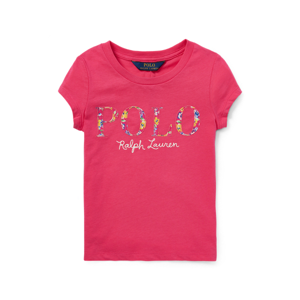 Floral Polo Jersey T-Shirt
