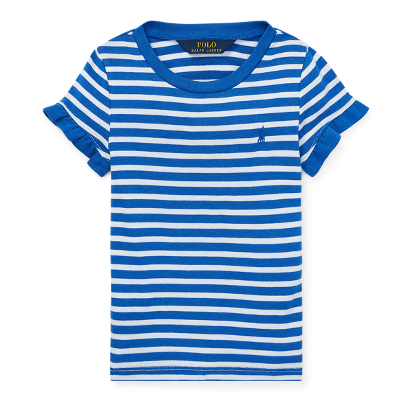 Ruffled Cotton-Blend Tee Girls 1.5-6.5 Years 1