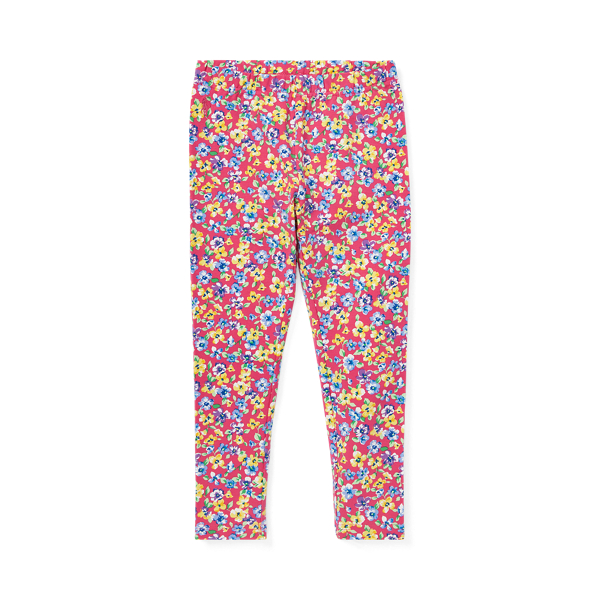 Legging en jersey fleuri