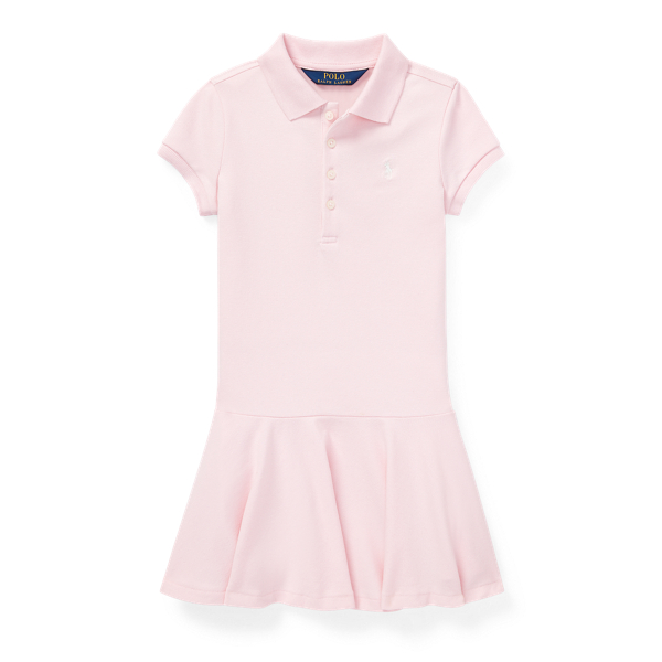 Stretch Mesh Polo Dress Girls 1.5-6.5 Years em 1